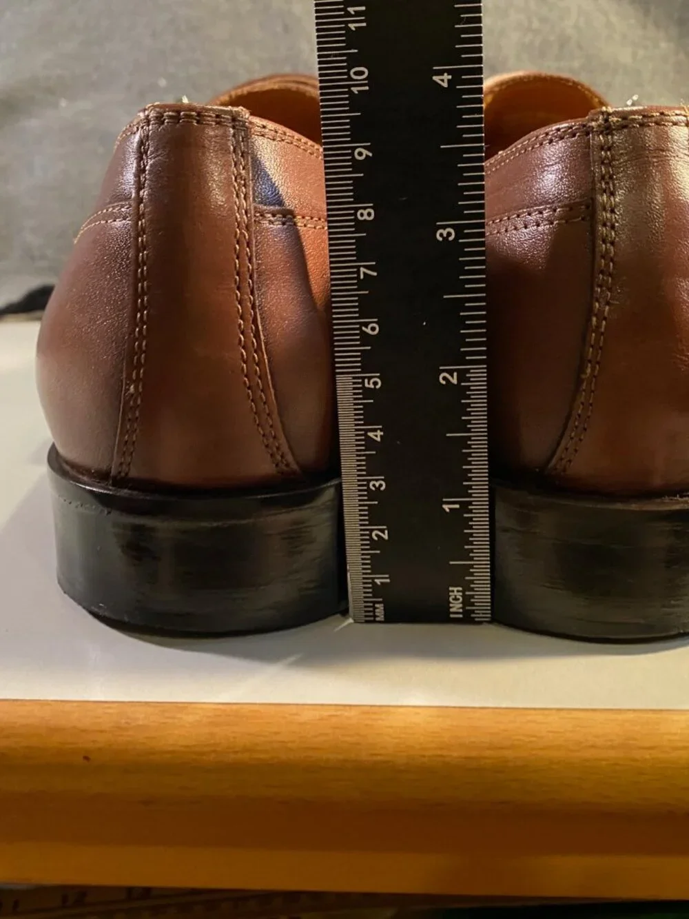 Broletto - Sz 11M - Men's Brown Leather Single Monk Strap Dress Shoes - Italy